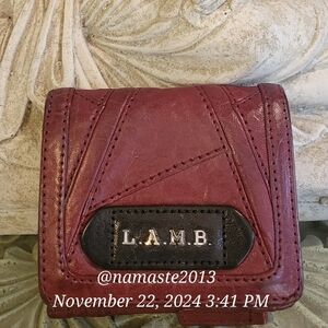 L.A.M.B. Gwen Stefani Leather Wallet Luxury Vintage Designer Celebrity #65